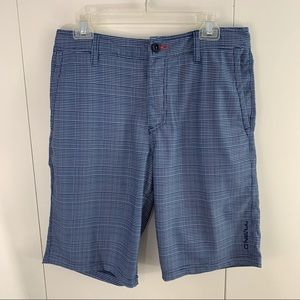 O’Neill 30 hybrid blue gray shorts men